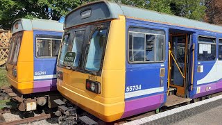 PACER 142 084 DMU IN OPERATION AT RUSHDEN HIGHAM AND WELLINGBOROUGH RAILWAY SATURDAY 24.09.22