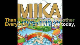Mika - Love Today [Lyrics Audio HQ]