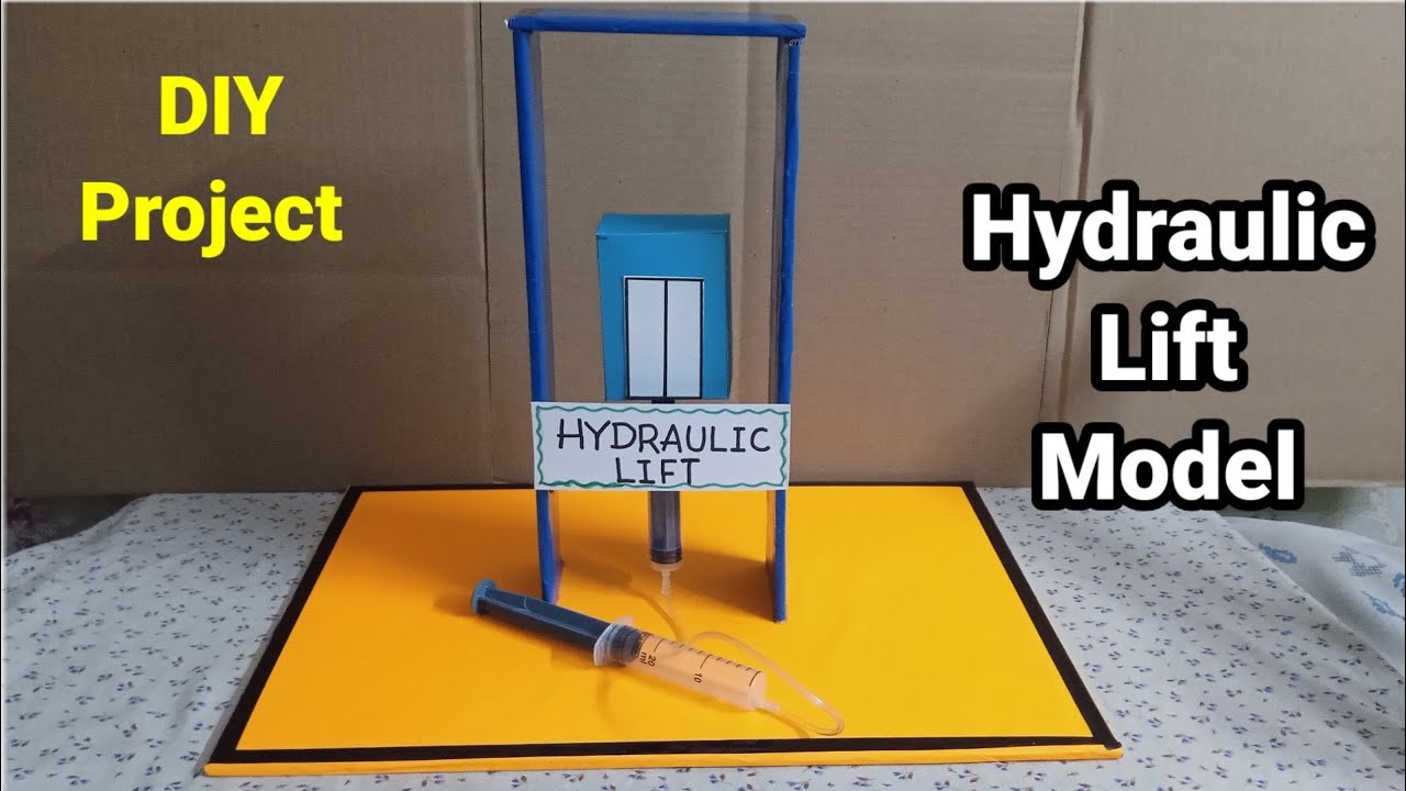 Award Winning Hydraulic Lift Model | Science Projects | DIY Hydraulic ...