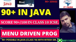 Menu Driven program in Java. Icse board 2006 menu Driven program.