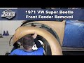 JBugs - 1971 VW Super Beetle - Front Fender Removal