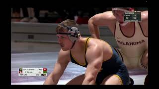 184lbs Tate Picklo (Oklahoma) vs Anthony Carman (West Virginia)