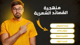 مادة اللغة العربية/شرح منهجية القصيدة الشعرية(إحياء النموذج،سؤال الذات ،تكسير البنية ،تجديد الرؤيا)