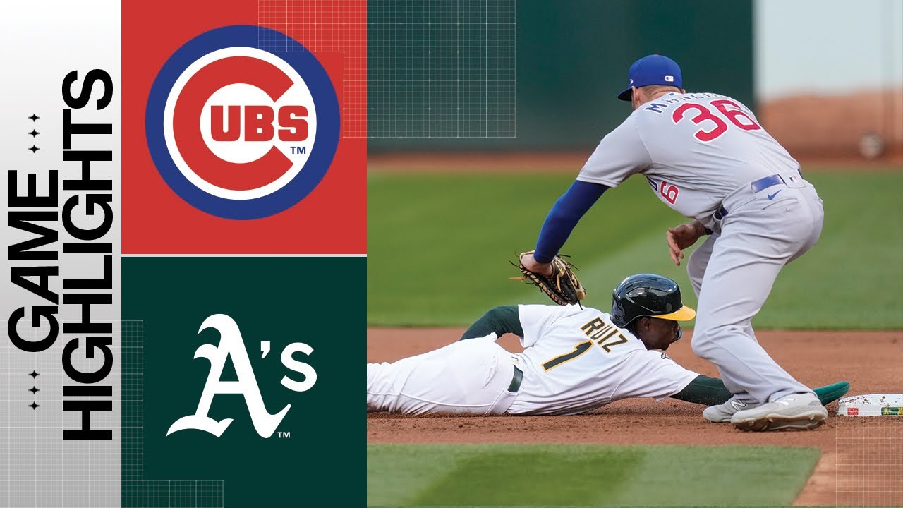 Cubs Vs. A's Game Highlights (4/17/23) | MLB Highlights - YouTube