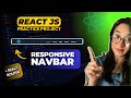 Responsive Navbar in React using React Router | React Project for Beginners | Navbar in React