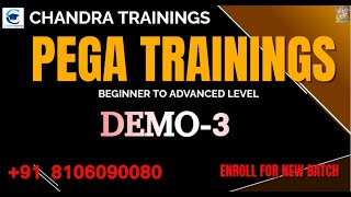 Pega New Batch-DEMO-3 || JAN22 || FREE MASTERY PROGM ||RealTimeProjects +91 8106090080