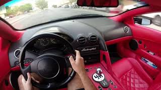 Driving the Lamborghini Murcielago Manual (6 speed Gated POV)