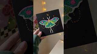 Beginner canvas craft using tissue🦋🧻 #artidea #canvasidea