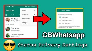 gb whatsapp privacy and security settings ||