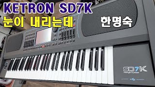 눈이 내리는데/한명숙/POP_MELODY/ROCK PIANO/JAZZ TENOR SD/PHILAMONIC/KETRON/SD7K/도레미악기/02-745-9934