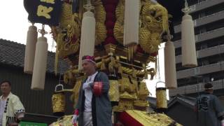 坂出大橋祭り2016 広場入場10 蓮尺太鼓台