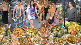 Awesome Exploring Cambodian Street Food at Popular Market - Fresh Fruit, Vegetable, Pork \u0026 More