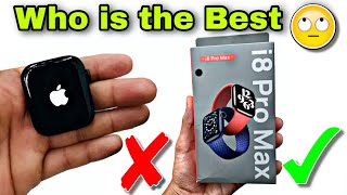 i8 Pro Max🙉V/S Series 8 Apple logo Clone SmartWatch 🔥|| i8 Pro Vs Apple Logo Smart Watch🙉||