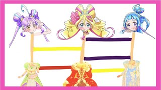 【キミとアイドルプリキュア♪】プリンセスあみだくじ❤️キュアアイドル＆キュアキュンキュン＆キュアウインクのライブ衣装決定！！