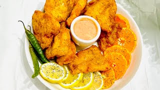 Crispy fried fish bites | the best fried fish by chef_alizah|