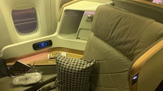 【飛行記錄】新加坡航空 商務艙 波音777-300ER 東京成田＞洛杉磯 Singapore Airlines B77W Business class Tokyo＞Los Angeles