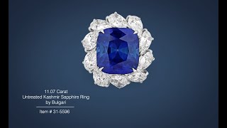 11.07 Carat Untreated Kashmir Sapphire Ring by Bulgari | M.S. Rau