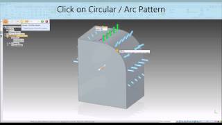 Semi Circular Patterning in Solid Edge
