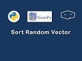 numpy sort random vector