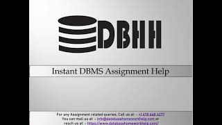 Instant DBMS Assignment Help