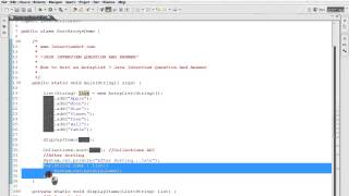 HOW TO SORT AN ARRAYLIST IN JAVA DEMO