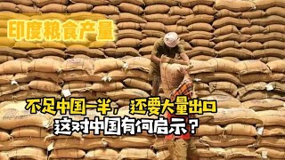 印度粮食产量不足中国一半，还要大量出口，这对中国有何启示？