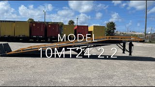 TBC-Ramps model#10MT24  2 2 product video Forklift Dock Ramp / Yard Ramp