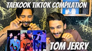 Taekook Tiktok Compilation|Tom & jerry Show|Pakistani Reaction| #bts #taekook #tiktok