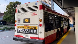 TTC 40 Junction-Dundas West Bus Ride #3350 from Kipling Stn to Dundas West Stn (June 17th, 2023)