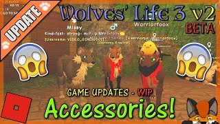 Roblox Wolves Life 3 V2 Beta Accessories 19 Hd - roblox crossed paws wip i met shyfoox phini hd