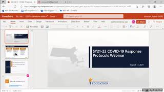 SY22 COVID-19 Protocols Webinar Recording, August 17, 2021