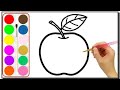 A for apple 🍎 B for banana🍌 C for cherry 🍒| drawing for kids |ABC@kidscube32 | fun drawing, alphabet