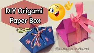 DIY -How To Make Paper Box | Paper Gift Box I Origami Crafting Ideas I GIFT WRAPPING TIPS AND TRICKS