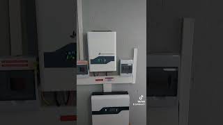 Installation of five star inverter and battery 3.8kwh hybrid system