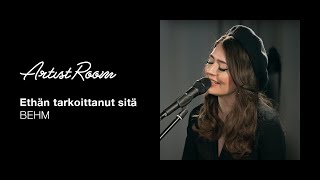 BEHM - Ethän Tarkoittanut Sitä (live \u0026 unplugged) – Genelec Music Channel