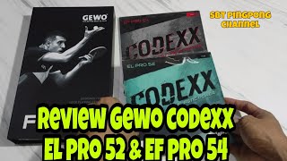 compare gewo codexx el pro 52 \u0026 ef pro 54