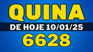 🍀Quina 6628 – resultado da quina de hoje concurso 6628 (10-01-25)