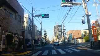 京成踏切~柴又５丁目（「車載動画）葛飾区Tokyo,Japan.