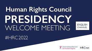 Online welcome meeting with the incoming President of the UN Human Rights Council - English channel