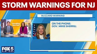NJ Gov. Mikie Sherrill on travel ban, power outages, shelter