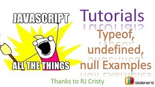 15 typeof, undefined and null Part 2 |
