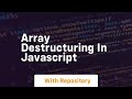 array destructuring in javascript
