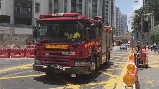 Major Pump \u0026 Hydraulic Platform Responding 紅磡泵車同升降台出動