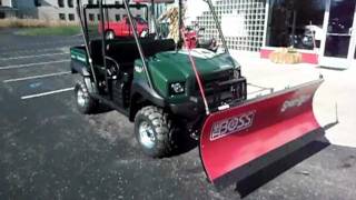 Boss Snow Plow on Kawasaki 4010 Mule