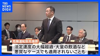 飲酒や速度の「数値基準」設定を議論 「危険運転致死傷罪」見直しへ　鈴木法務大臣が法制審議会に諮問｜TBS NEWS DIG