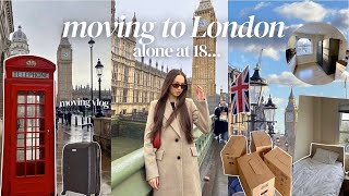 MOVING TO LONDON alone at 18...🇬🇧 *living alone diaries*