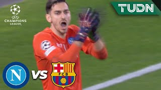 ¡PEDRI le dobla los dedos a MERET! | Nápoli 0-1 Barcelona | UEFA Champions League 2023/24 - 8vos |