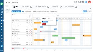 Employee Leave Management with Request/Approval Workflow