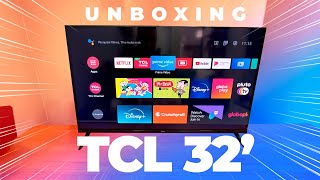 Smart TV TCL 32 S5400AF - Será a Melhor Smart TV 32 Full HD e Android ?  Unboxing e Impressões