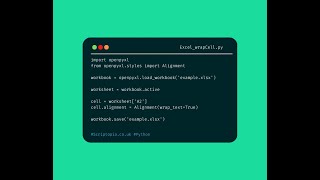 Python openpyxl - Wrap text in cell